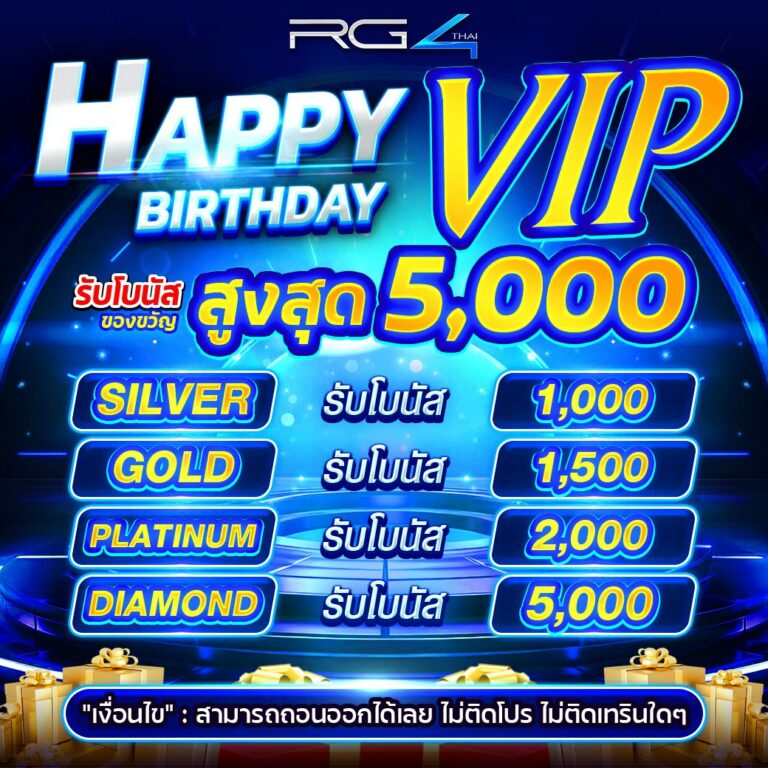 Happy Birthday รับสูงสุด 5,000